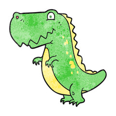 Fototapeta premium textured cartoon dinosaur