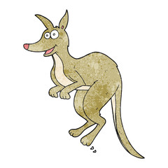 textured cartoon kangaroo