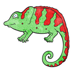 textured cartoon chameleon