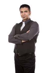 handsome hispanic businessman