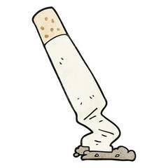 textured cartoon cigarette