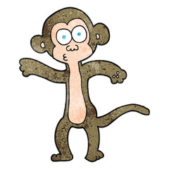 textured cartoon monkey