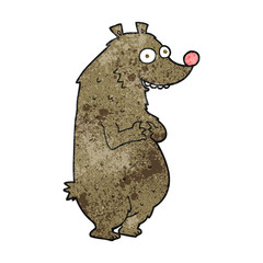 textured cartoon bear