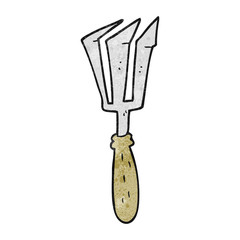 textured cartoon gardening tool