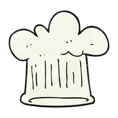 textured cartoon chef hat