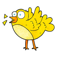 textured cartoon bird