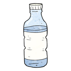 textured cartoon water bottle