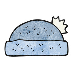 textured cartoon winter hat