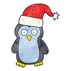 textured cartoon penguin