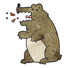 textured cartoon bear