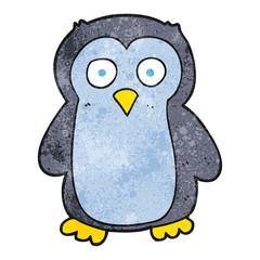 textured cartoon penguin