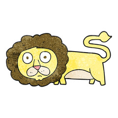textured cartoon lion