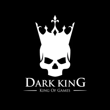 Dark king logo,skull logo,vector logo template vector de Stock
