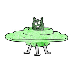 textured cartoon spaceship