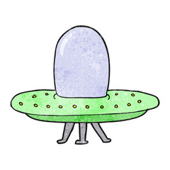 textured cartoon spaceship