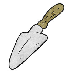 textured cartoon trowel