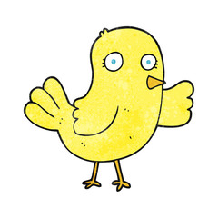 textured cartoon bird