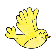 textured cartoon bird