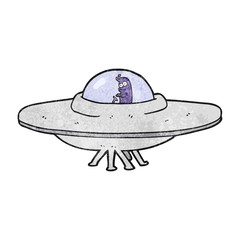 textured cartoon flying saucer