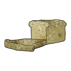 textured cartoon loaf of bread