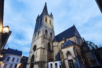 Fototapeta na wymiar Sint Geertrui Church in Leuven