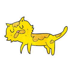 textured cartoon cat