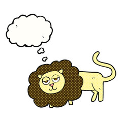 thought bubble cartoon lion