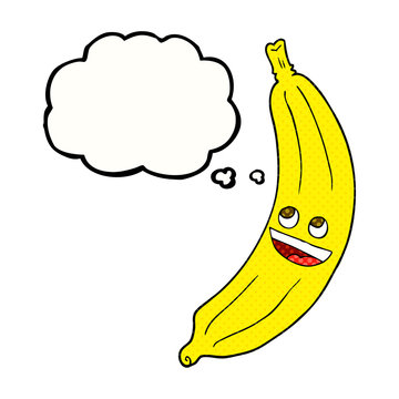 thought bubble cartoon banana