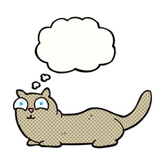 thought bubble cartoon cat