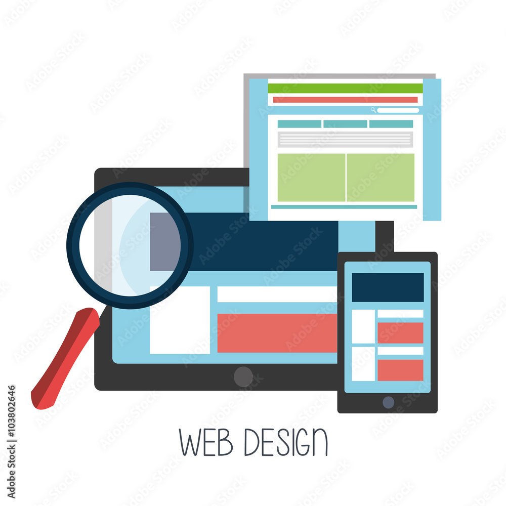 Wall mural web development design