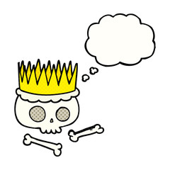 thought bubble cartoon crown