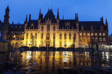 Fototapeta na wymiar Provincial Palace in Bruges