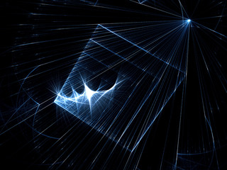 Abstract background glowing rays digitally generated image