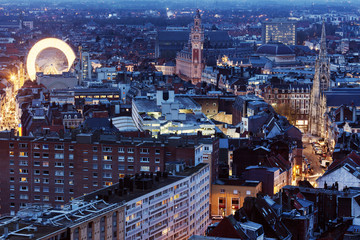 Aerial view of Lille