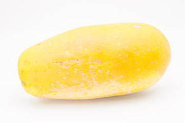 papaya in white background