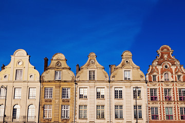 Fototapeta na wymiar Architecture of Place des Heros in Arras