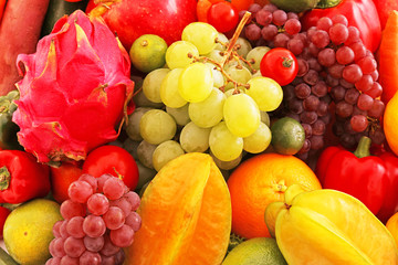 新鮮な野菜と果物