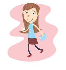 businesswoman with coffee