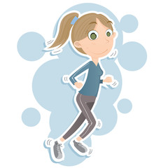 jogging woman