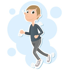 Jogging man
