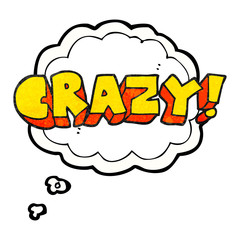 thought bubble textured cartoon shout crazy
