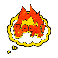 thought bubble textured cartoon boom