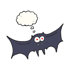 thought bubble cartoon vampire bat