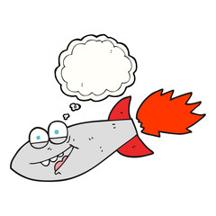 thought bubble cartoon missile