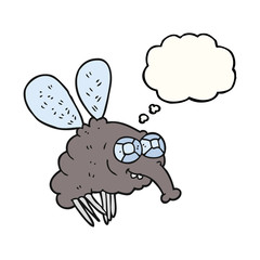 thought bubble cartoon fly