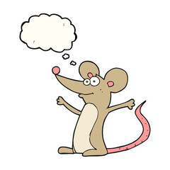 thought bubble cartoon mouse