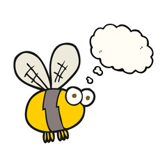 thought bubble cartoon bee