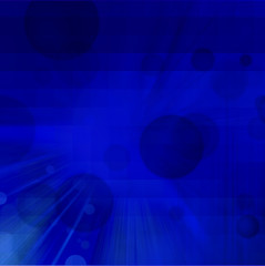 Blue rectangular glowing blocks background with some soft