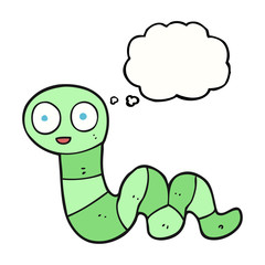 thought bubble cartoon snake