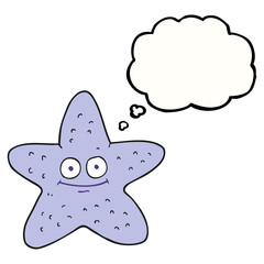thought bubble cartoon starfish